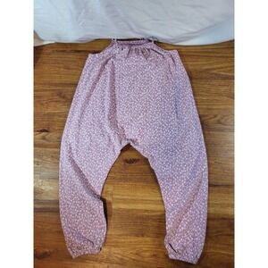 April Cornell Purple Floral Size 11/12 Romper Jumpsuit Cotton Cottagecore